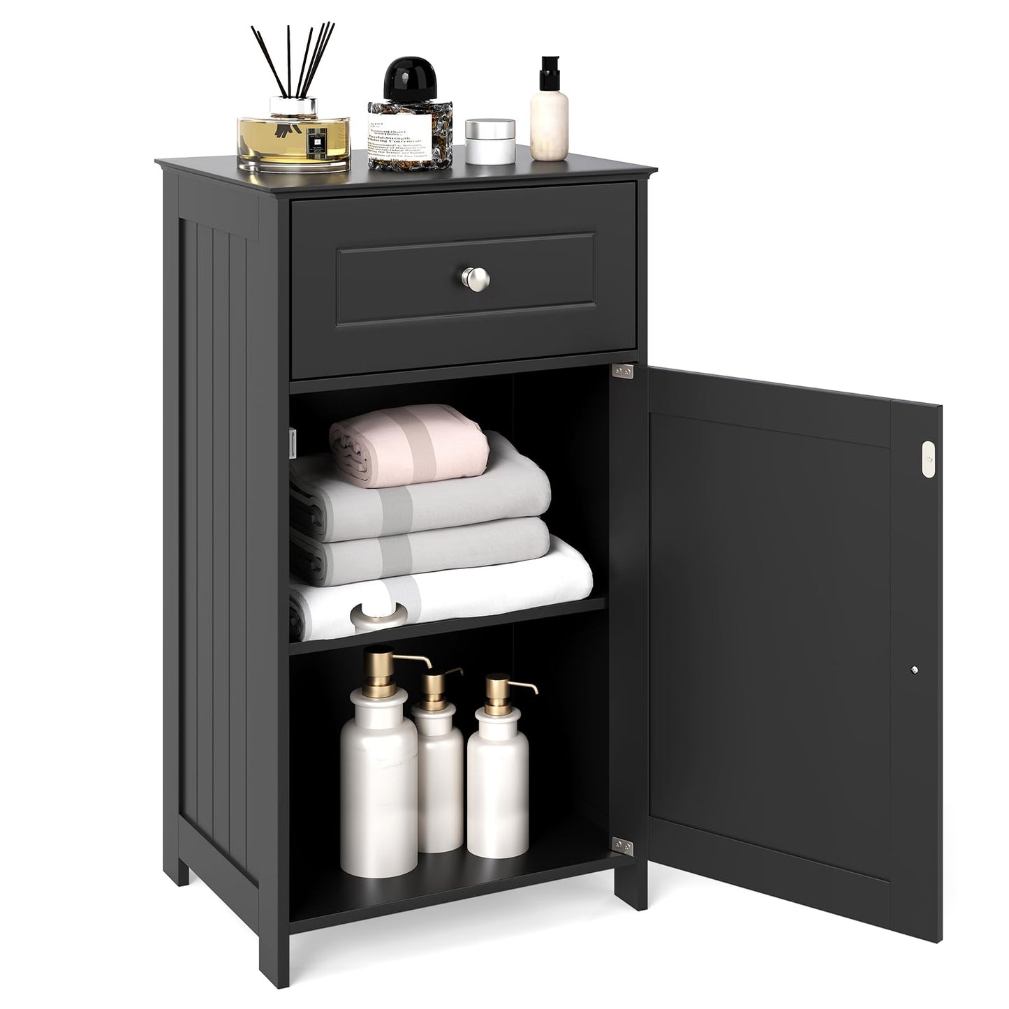 Tangkula Small Bathroom Cabinet for Small Spaces