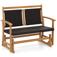 Tangkula Patio Rattan Glider Chair（double seat）