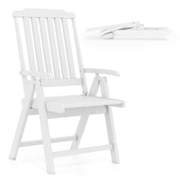 Tangkula Foldable Patio Chair All-Weather HDPE Outdoor Dining Chair(1/2/4)