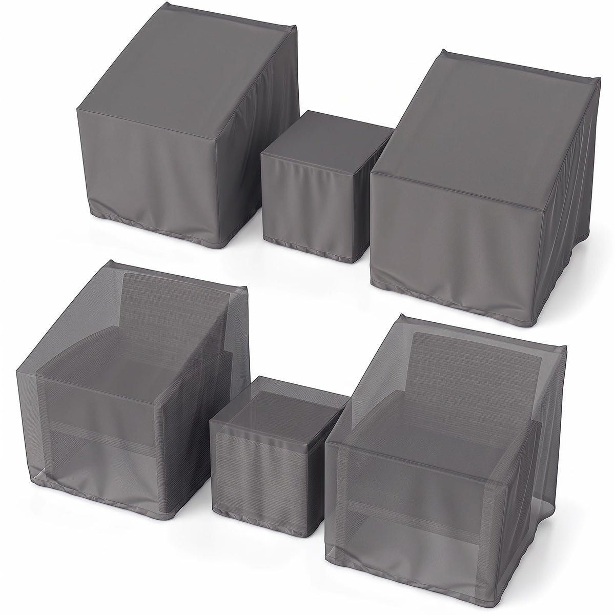 Tangkula Housses de Mobilier de Jardin Étanche pour Salon de Jardin 3 Pièces