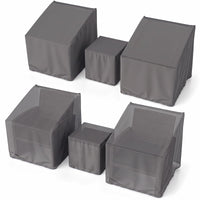 Tangkula Housses de Mobilier de Jardin Étanche pour Salon de Jardin 3 Pièces