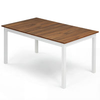 Tangkula 60" Wooden Rectangular Dining Table for 4-6 People