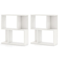 Tangkula 3 Tier Geometric Bookshelf