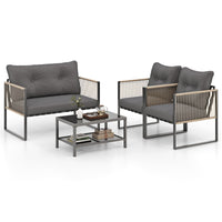 Tangkula 4/8 Pieces Patio Furniture Set