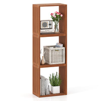 Tangkula 3/6 Cube Storage Organizers Stackable Bookcase Shelves(1/2)
