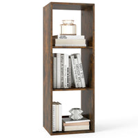 Bibliothèque Tangkula à 3 cubes, étagère à 4 niveaux avec compartiments ouverts