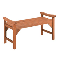 Tangkula Outdoor Backless Wood Bench with Support Handles