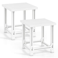 Tangkula Outdoor Adirondack Side Table| 18" Heavy Duty HDPE Patio End Table(1/2)