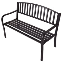 Tangkula 50 Inch Outdoor Steel Garden Bench Park Bench