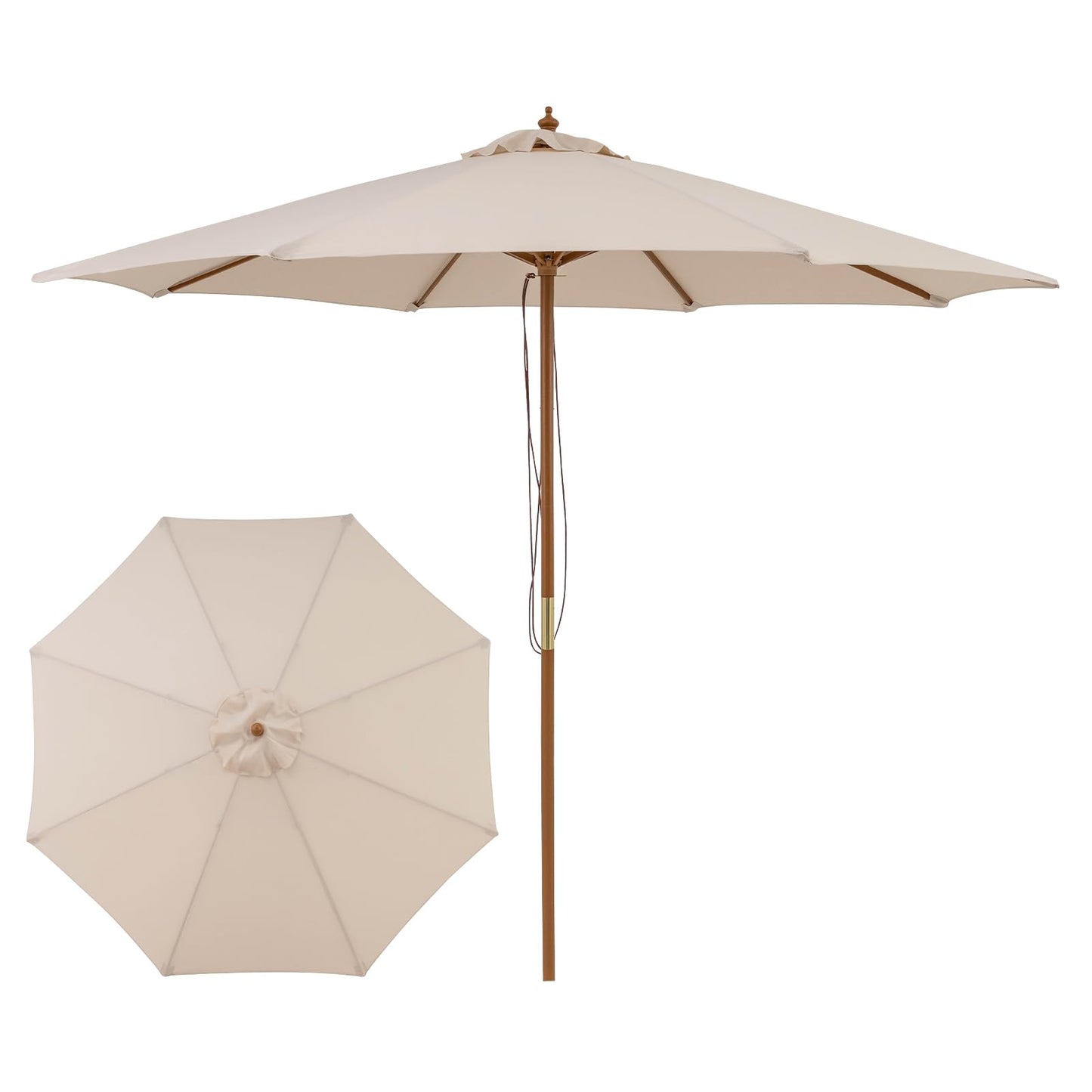 Tangkula 9 FT Patio Umbrella Outdoor Table Market Umbrella