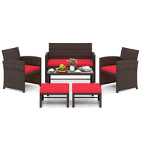 Tangkula 6 Pieces Patio Furniture Set