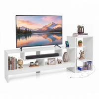 Tangkula Cube TV Stand for 55 Inch TV Entertainment Center