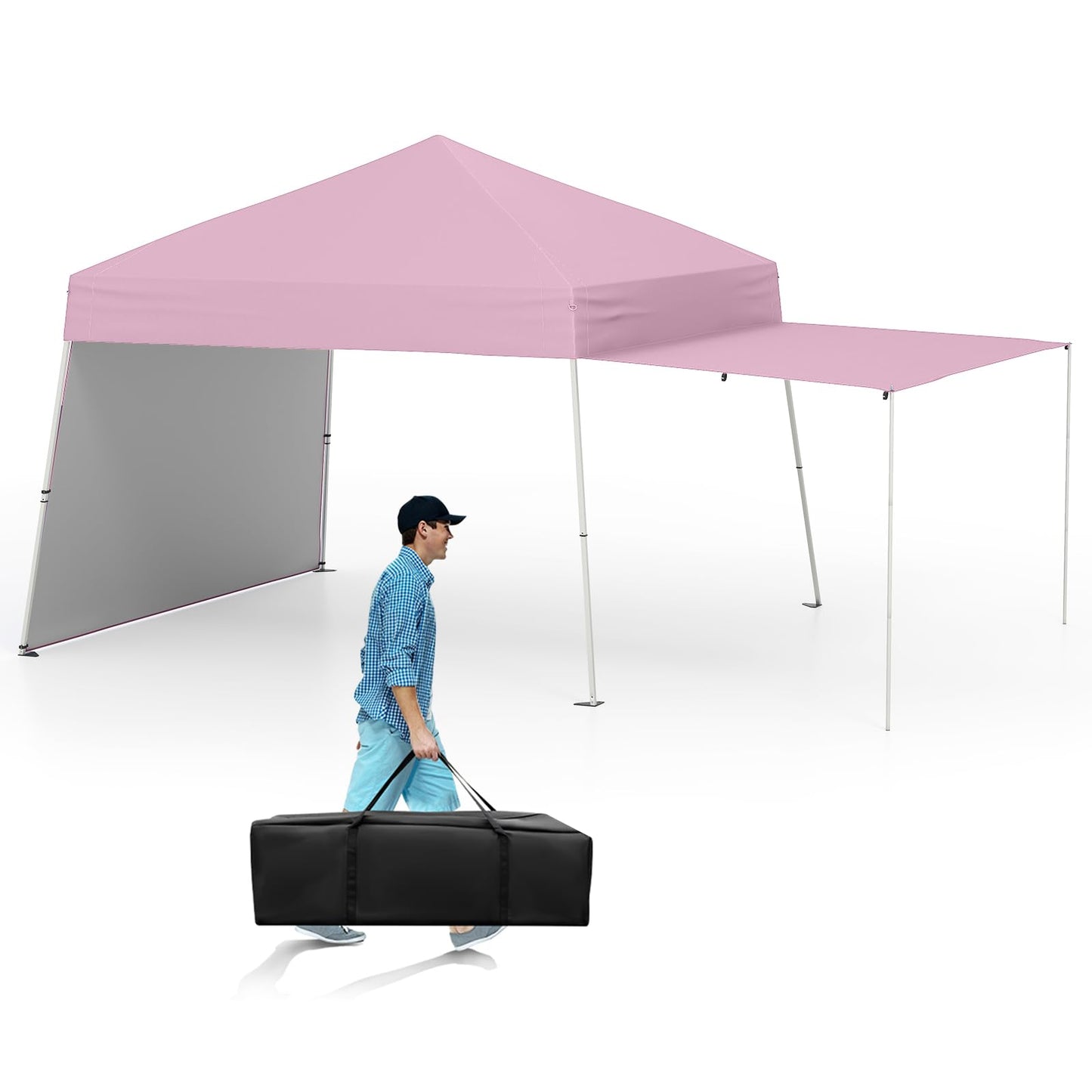 Tangkula 9.2x14 Ft Pop up Canopy with Sidewalls