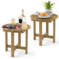 Tangkula Outdoor Side Table HIPS Adirondack Side Table(1/2)