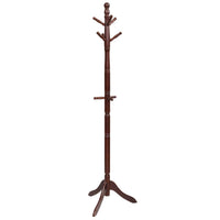  Wood Coat Rack, Brown - Tangkula