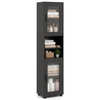 Tangkula 67” Tall Bathroom Cabinet, Slim Floor Storage Cabinet