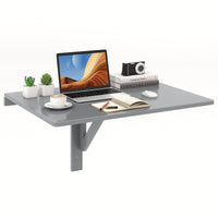 TANGKULA Wall Mounted Floating Desk for Study