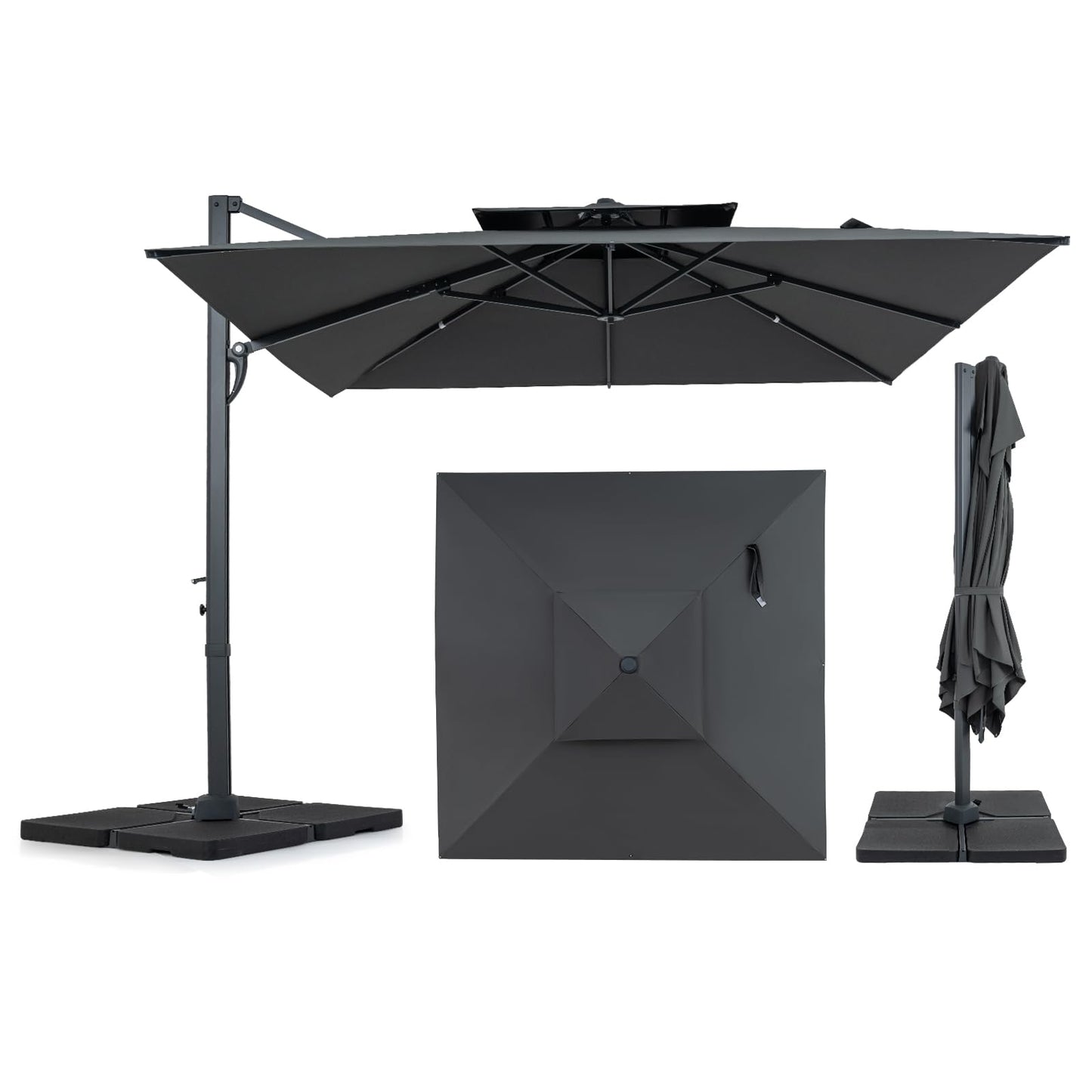 Tangkula 10 FT Patio Umbrella with Base Included