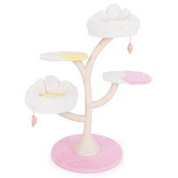 Tangkula Arbre à chat mignon multicouche de 123 cm avec poteaux à griffer recouverts de sisal