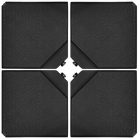 Tangkula 4 pieds de base de parasol déporté en porte-à-faux, 96,5 cm x 96,5 cm