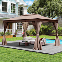 Tangkula 10x13 FT Outoor Gazebo Heavy-Duty Metal Frame