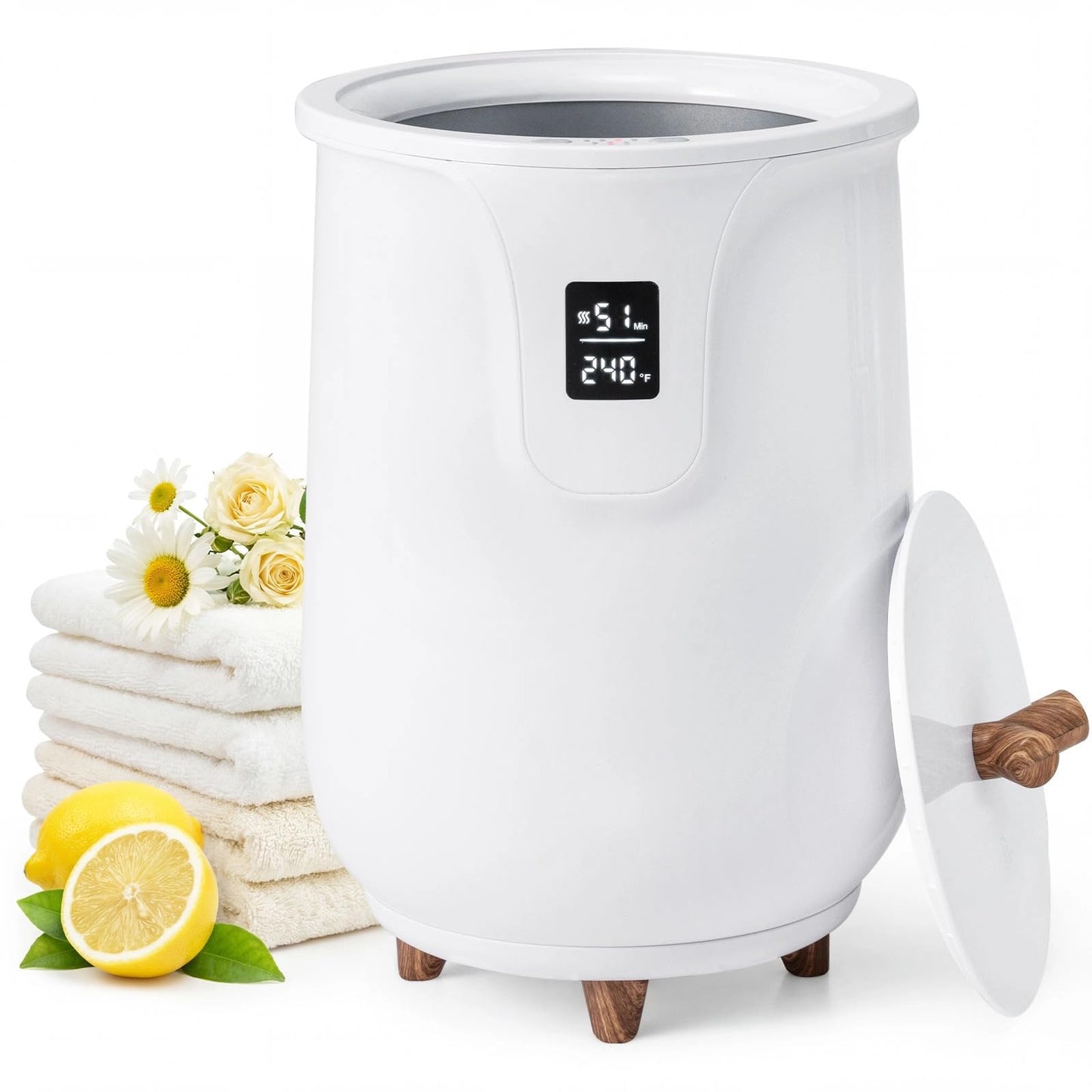 Chauffe-serviettes Tangkula pour salle de bain, seau à serviettes chaudes de 20 L