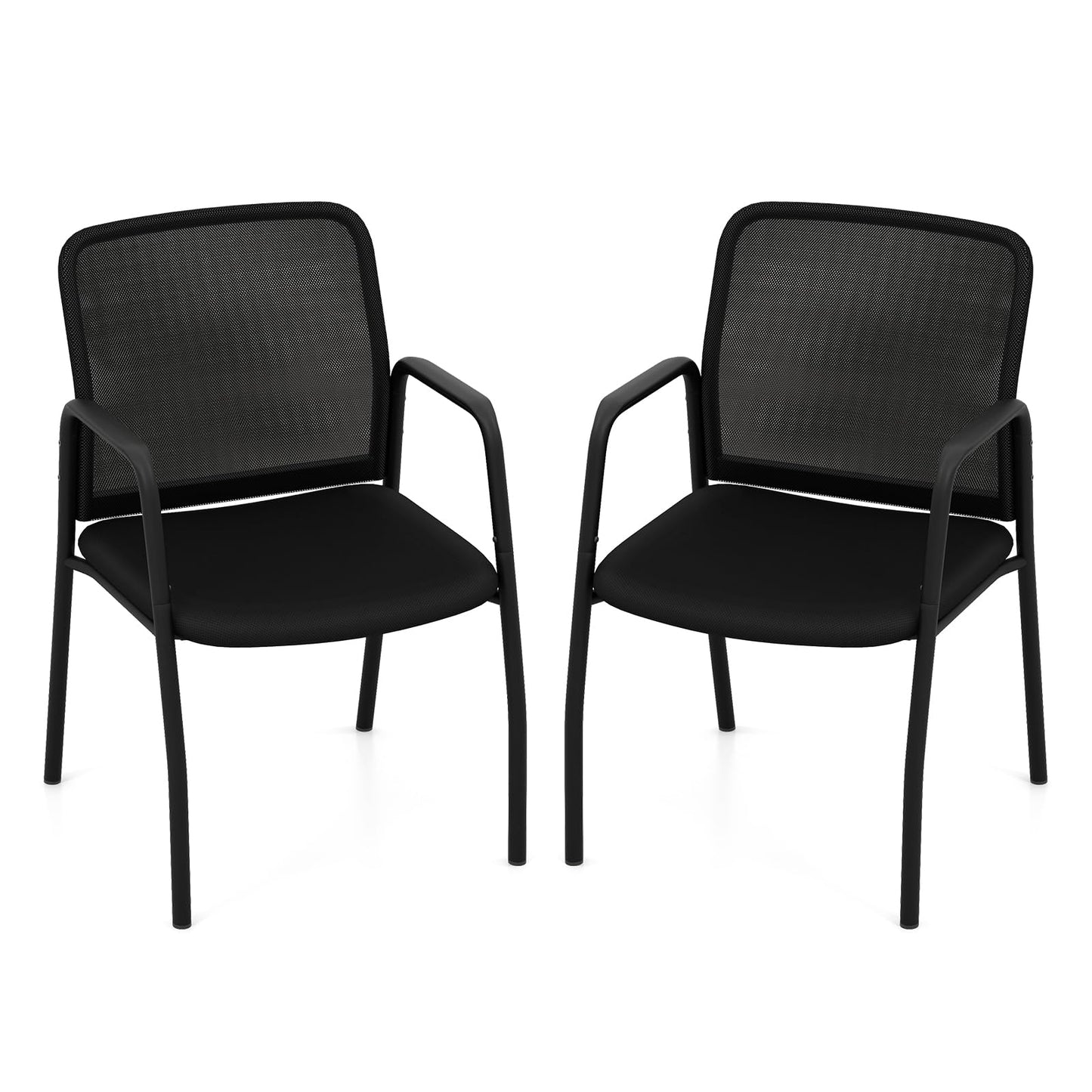 Tangkula Conference Chairs, Office Guest Chairs with Ergonomic Mesh Backrest
