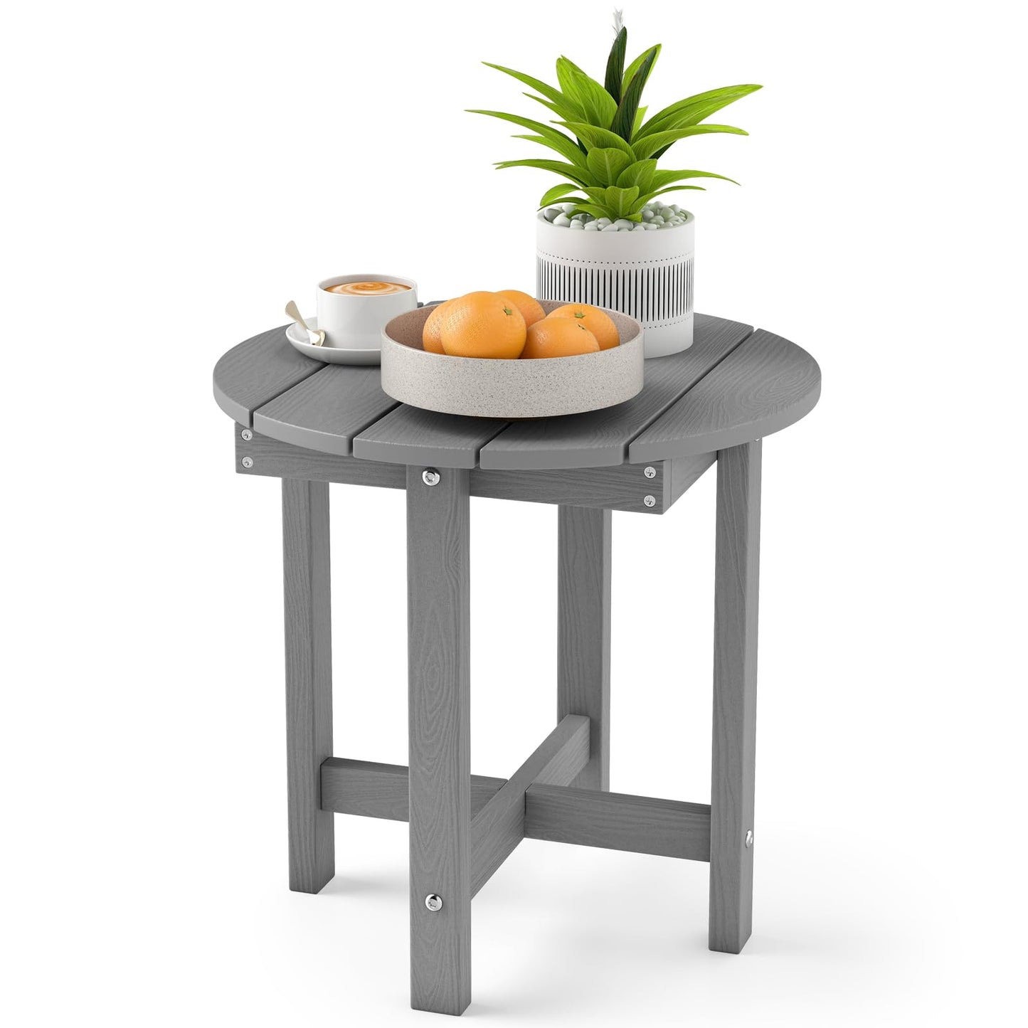 Tangkula Outdoor Side Table HIPS Adirondack Side Table(1/2)