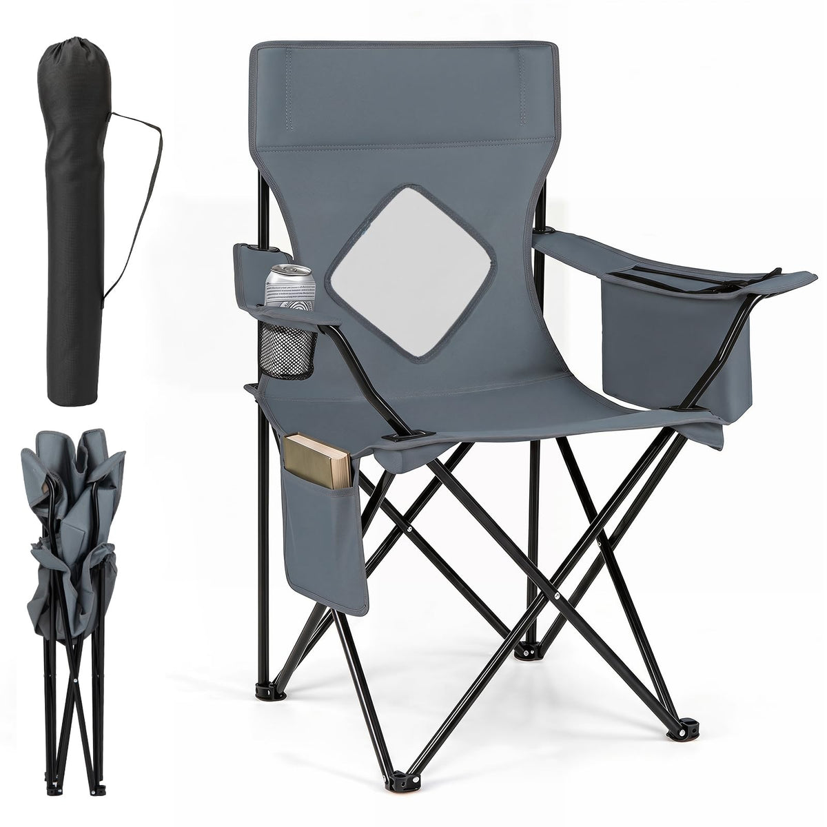Tangkula Outdoor Camping Chair No Assembly & Quick Folding(1/2）