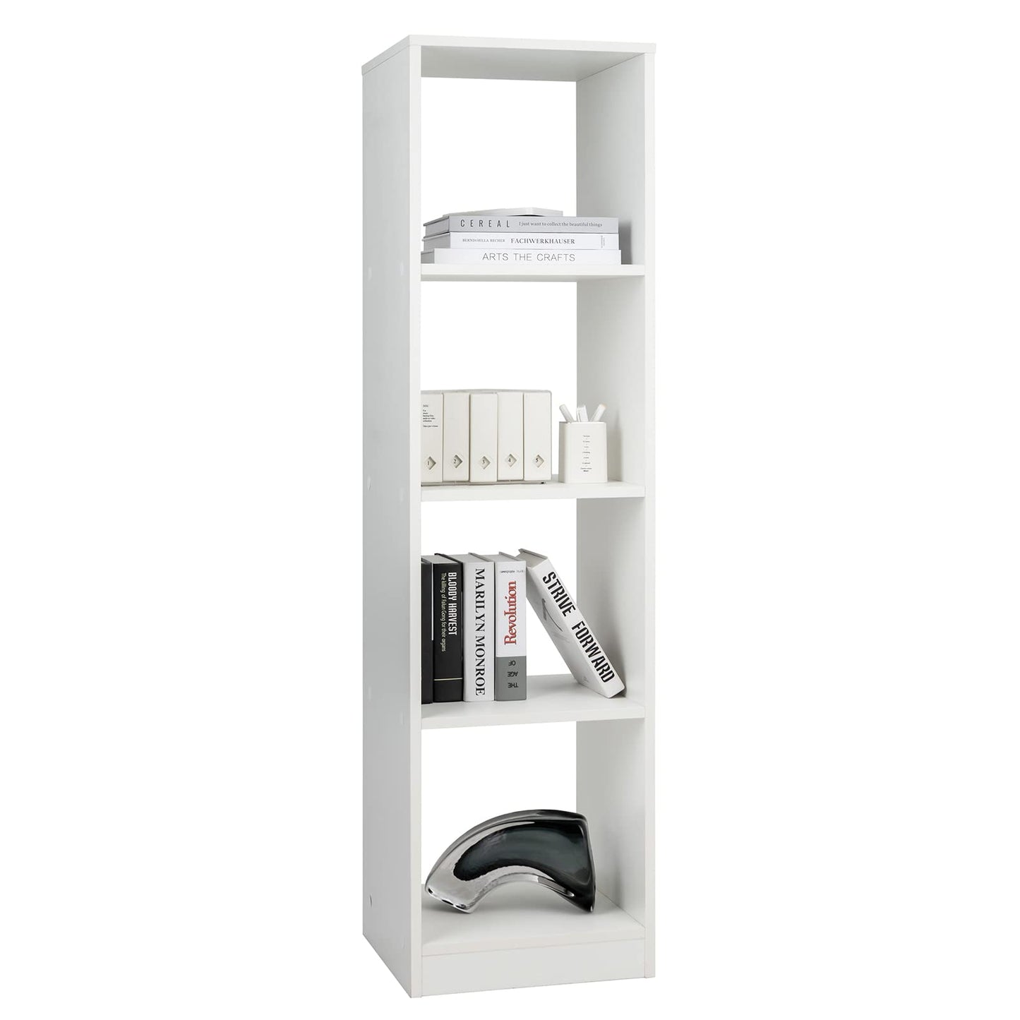 Tangkula 4 Cube Bookshelf, Freestanding 5 Tier Open Bookcase
