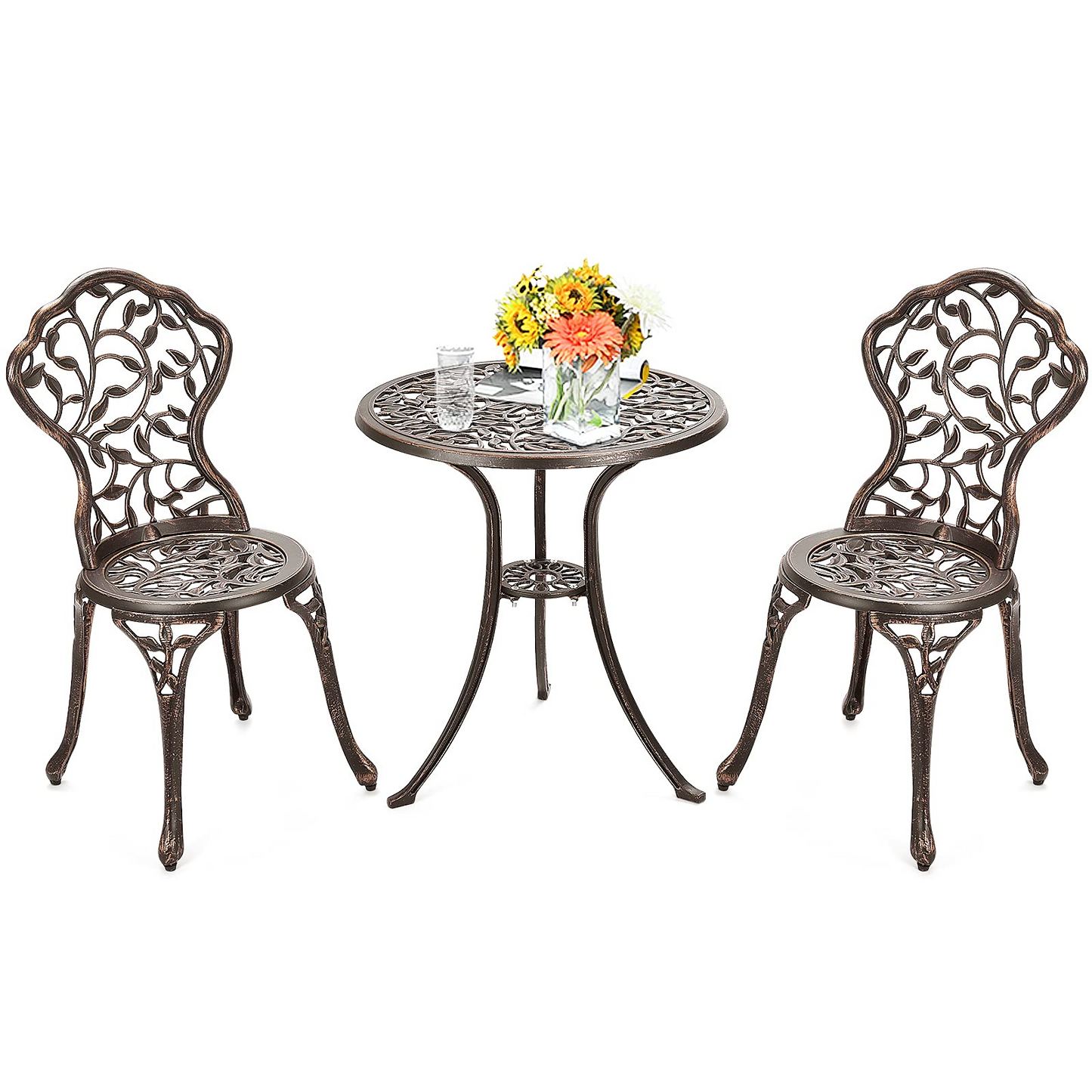 3 Pieces Outdoor Bistro Set, Patio Furniture Set