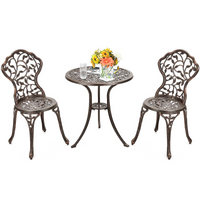 3 Pieces Outdoor Bistro Set, Patio Furniture Set
