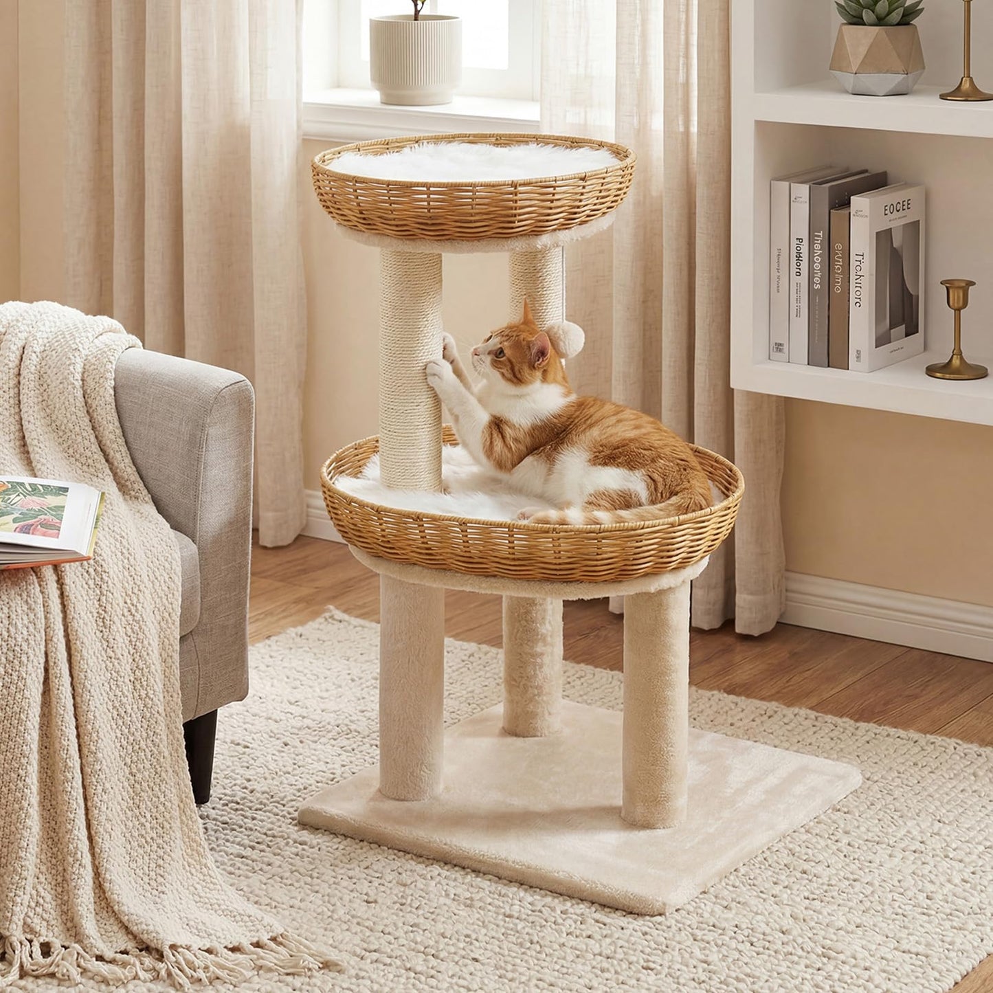 Tangkula 30 Inch Modern Cat Tree for Indoor Kittens