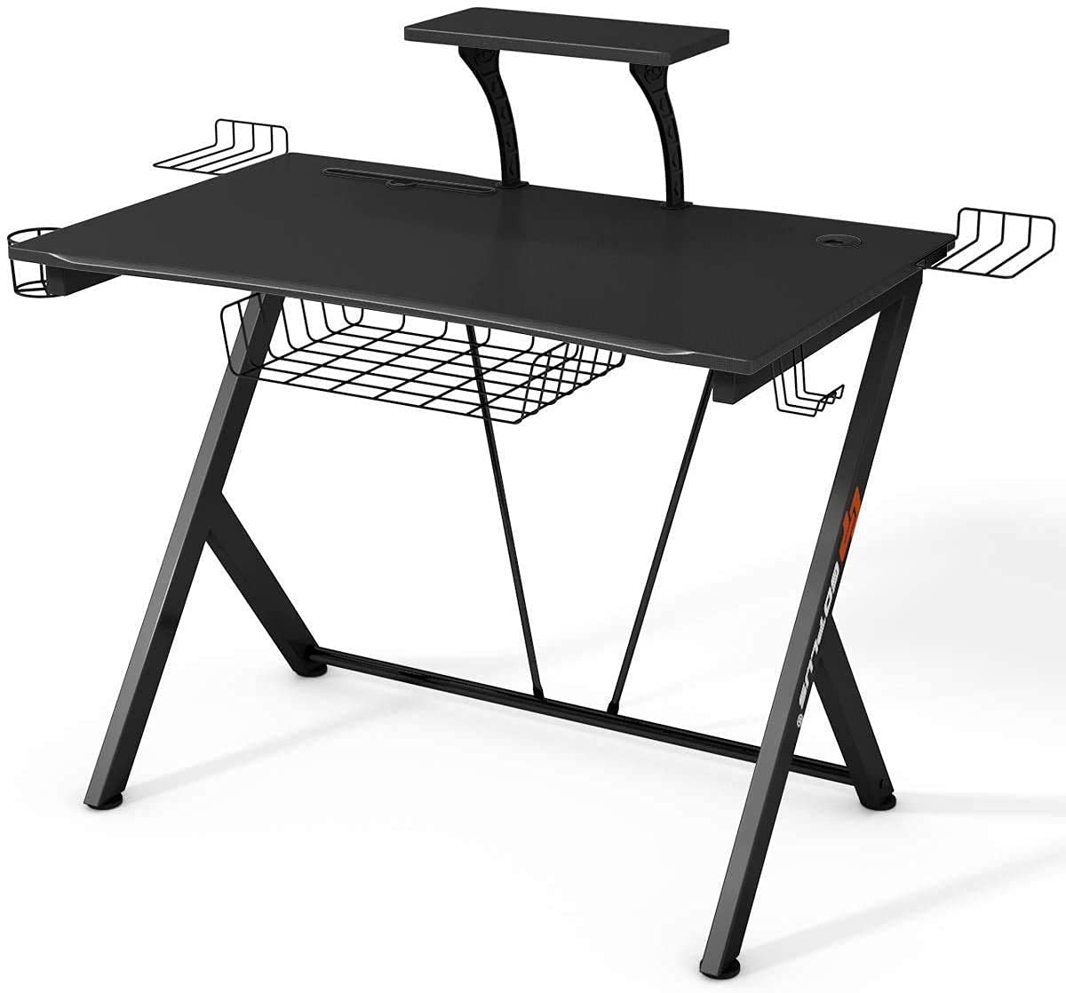 Tangkula Computer Desk Gaming Desk with Headset Hook