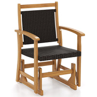 Tangkula Patio Rattan Glider Chair(1/2)