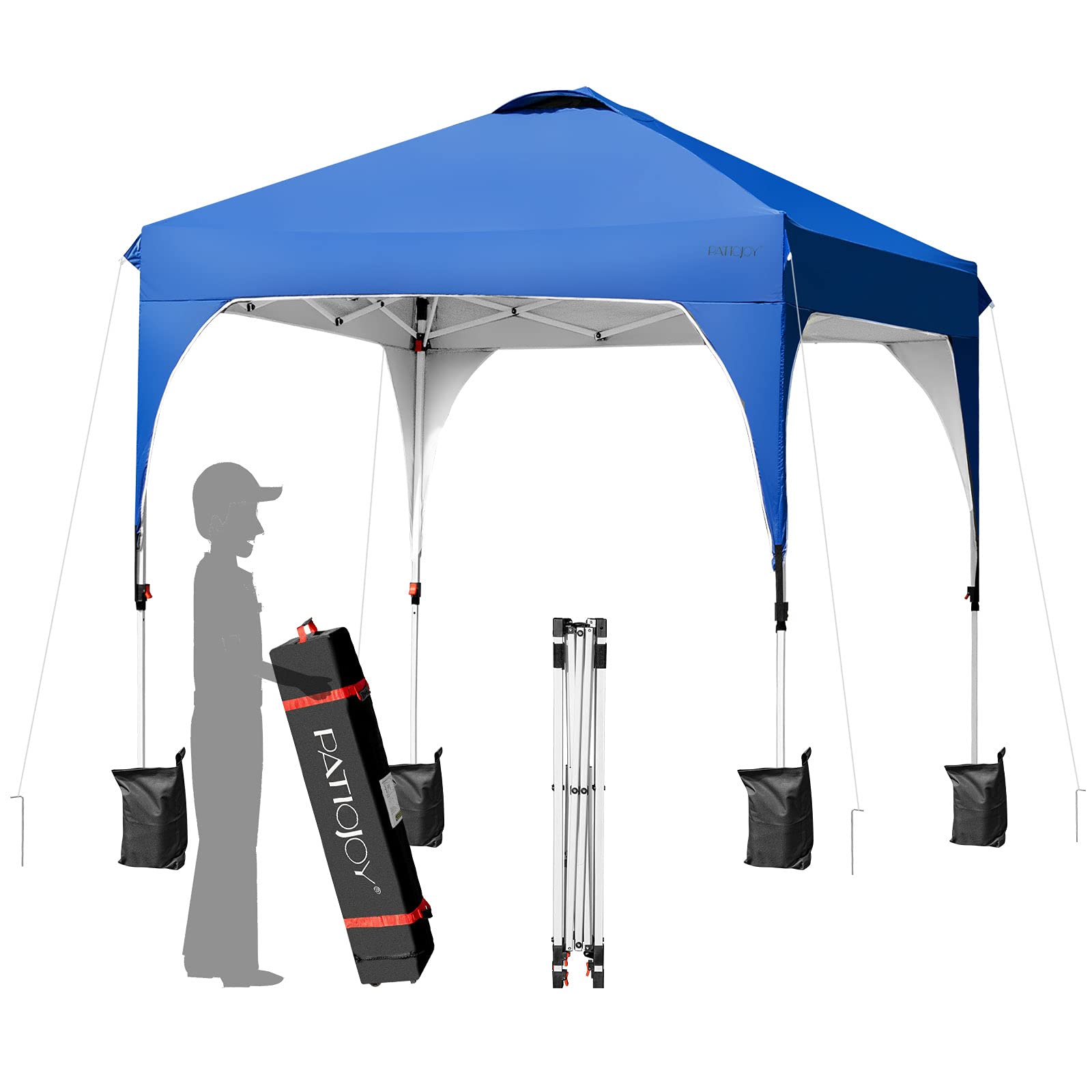 Tangkula 6.6 x 6.6 FT Outdoor Pop up Canopy Tent for Camping