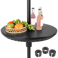 Tangkula Outdoor Umbrella Table Tray