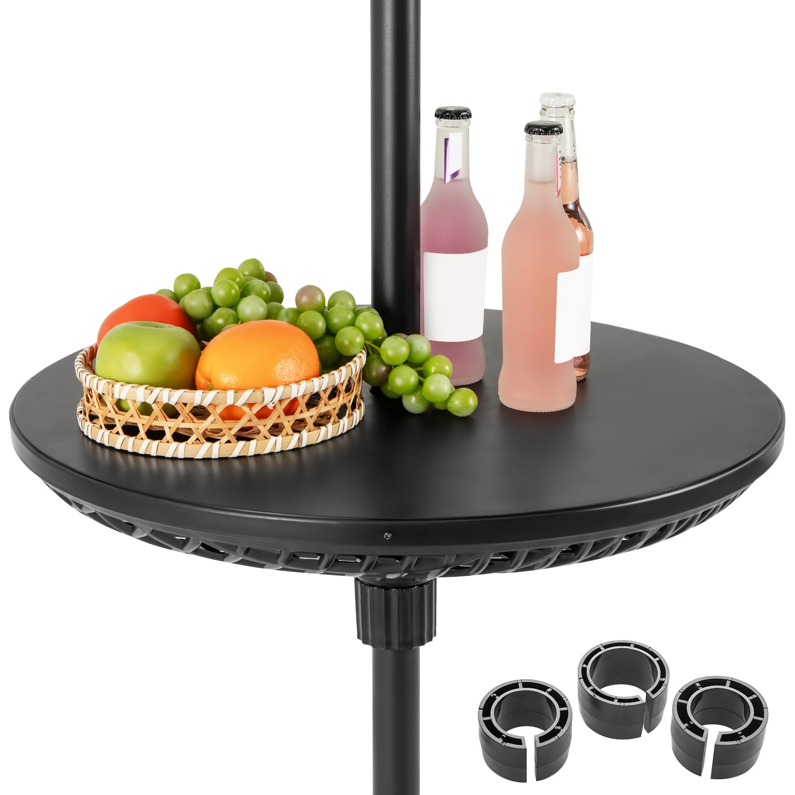 Tangkula Outdoor Umbrella Table Tray