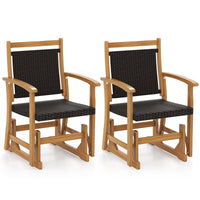 Tangkula Patio Rattan Glider Chair(1/2)