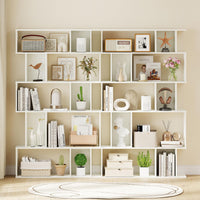 Tangkula 5-Tier Geometric Bookshelf 62”H Bookcase(1/2)