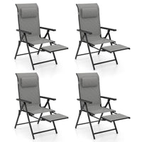 Tangkula Folding Patio Chairs Set