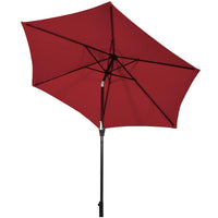 Tangkula 9FT Patio Umbrella with Push Button Tilt