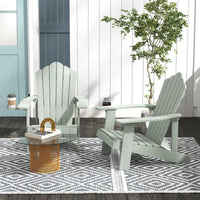Tangkula Oversized Adirondack Chair, Patio Lounge Chairs w/Adjustable Cup Holder