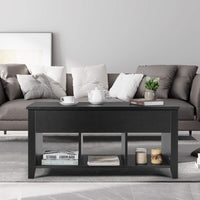 Wood Lift Top Coffee Table, Modern Coffee Table - Tangkula