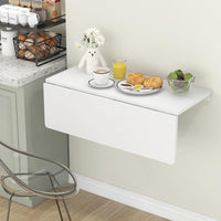 TANGKULA Wall Mounted Floating Desk for Study
