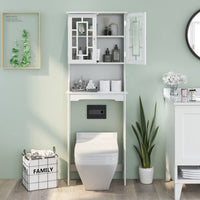 Tangkula Over The Toilet Storage Cabinet Freestanding Over Toilet Storage Rack