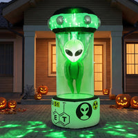 Tangkula 7.4 FT Halloween Lighted Inflatable Alien Decorations