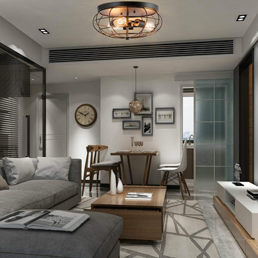 Semi Flush Mount Ceiling Light - Tangkula