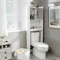 Tangkula Over The Toilet Storage Cabinet for Bathroom Toilet Laundry Room