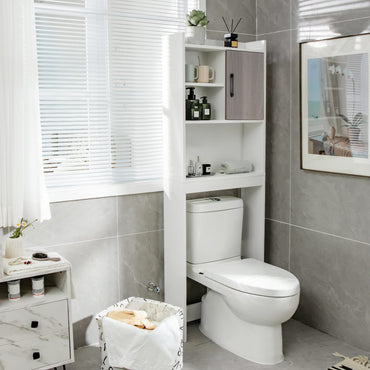 Tangkula Over The Toilet Storage Cabinet for Bathroom Toilet Laundry Room